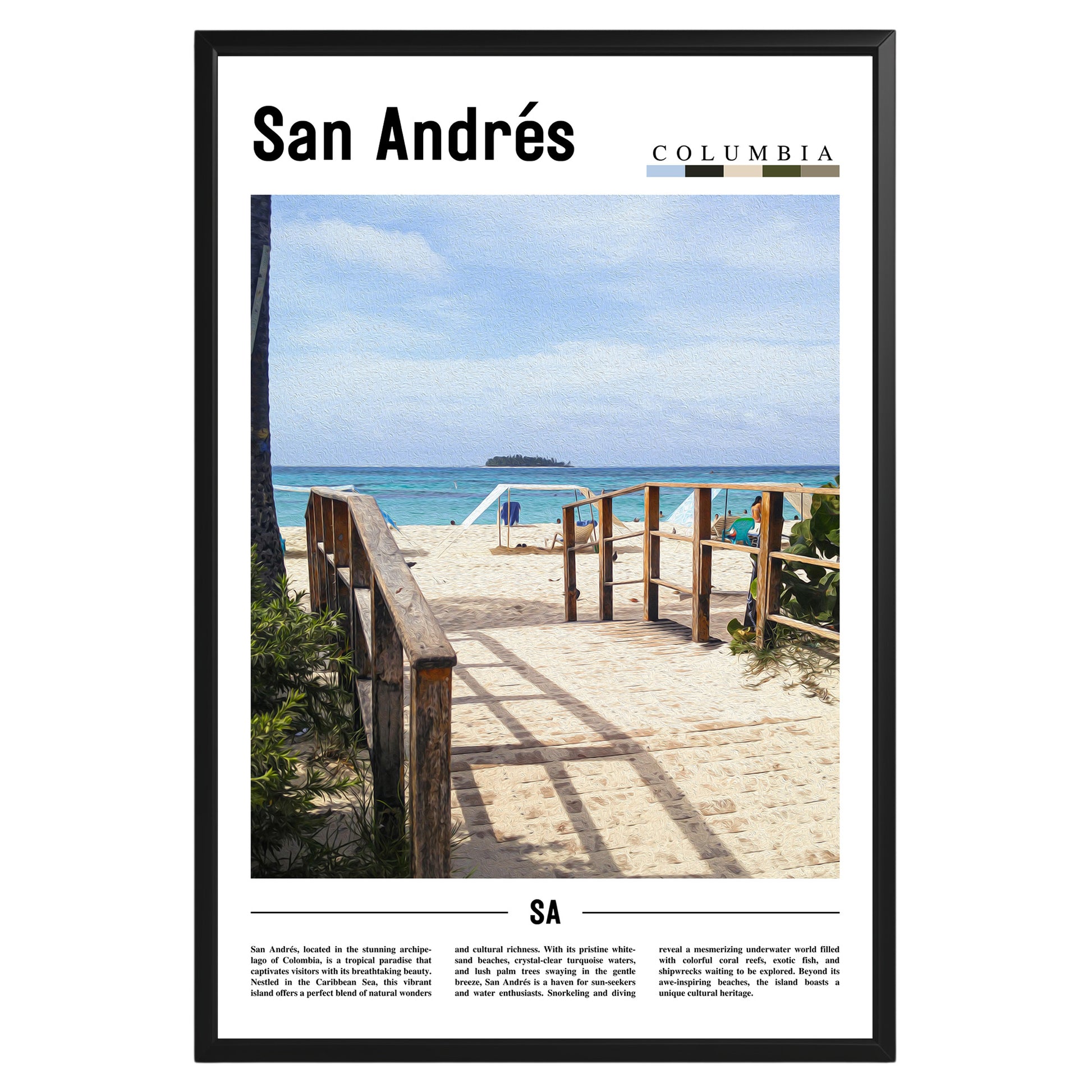 San Andrés Colombia Photographic Poster