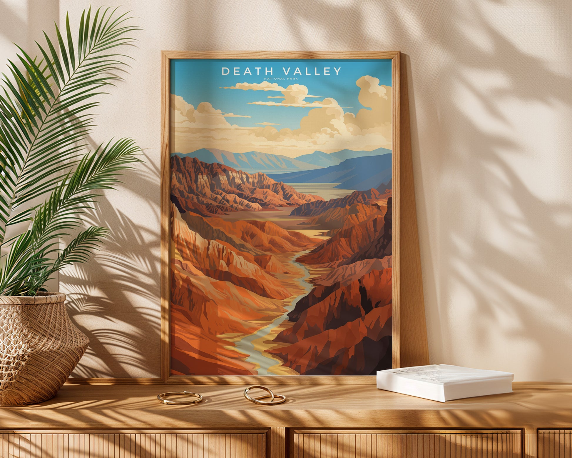 Death Valley National Park Retro Poster - GroovyGrove