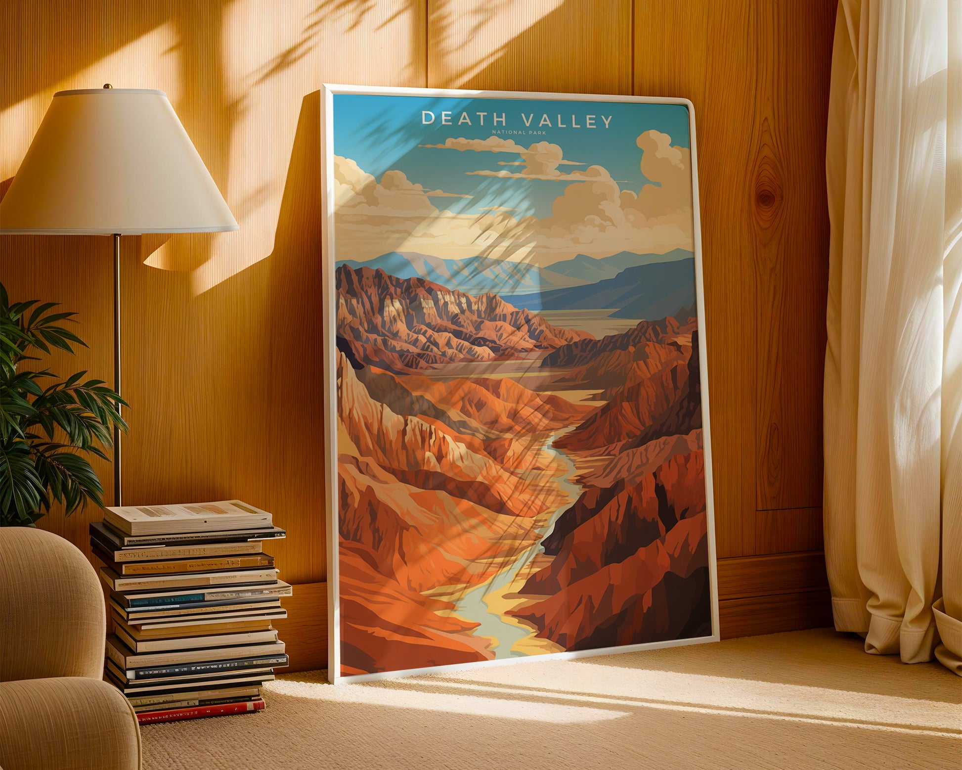 Death Valley National Park Retro Poster - GroovyGrove