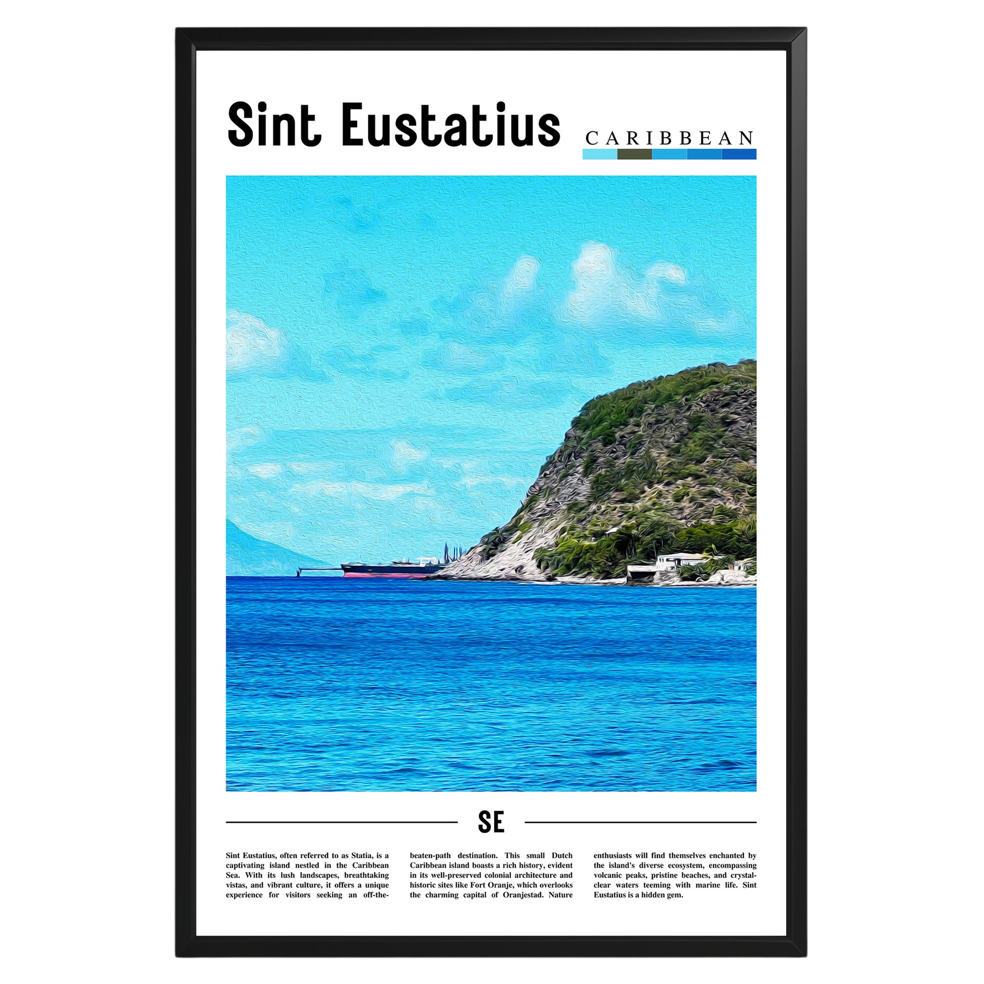 Sint Eustatius Photographic Poster