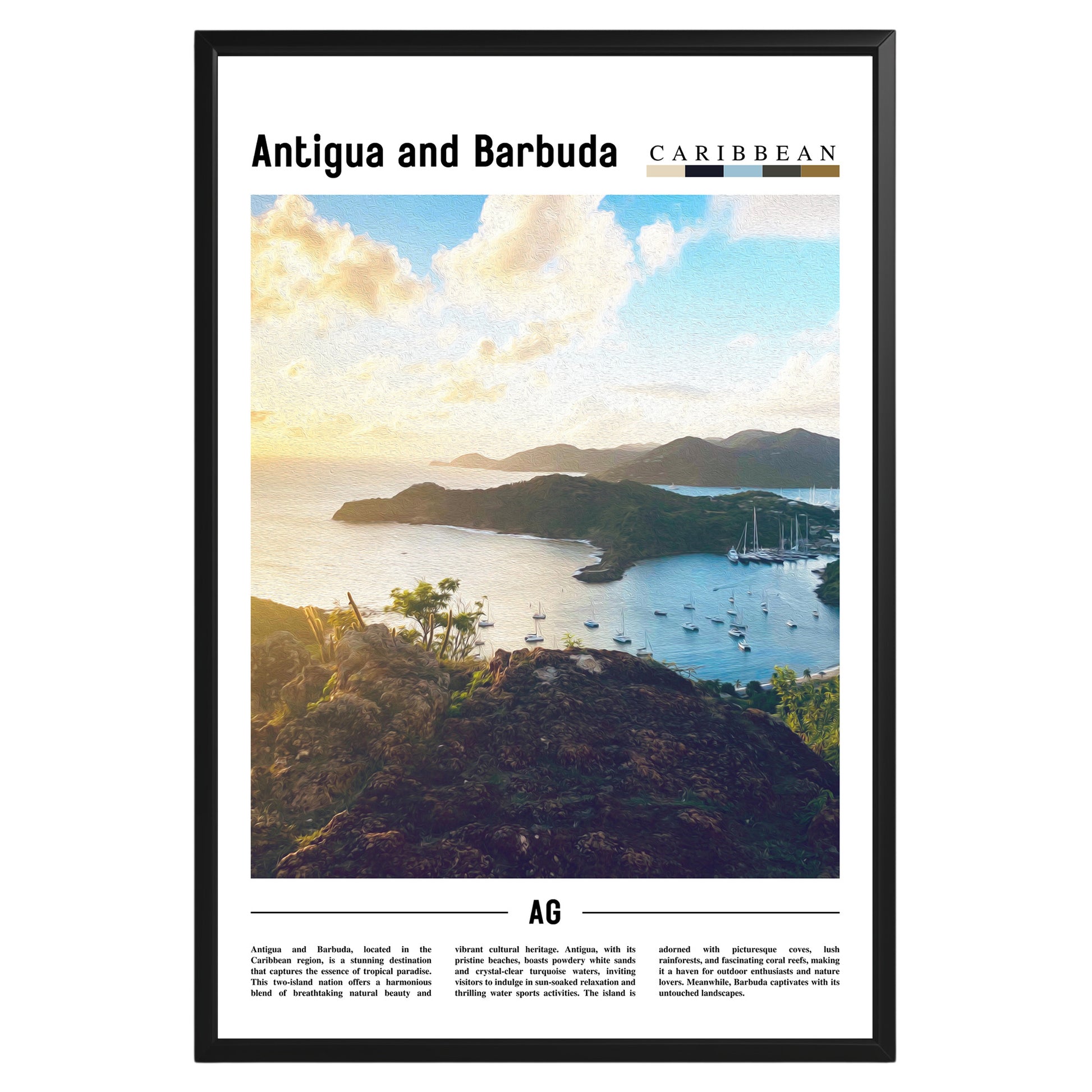 Antigua and Barbuda Photographic Poster