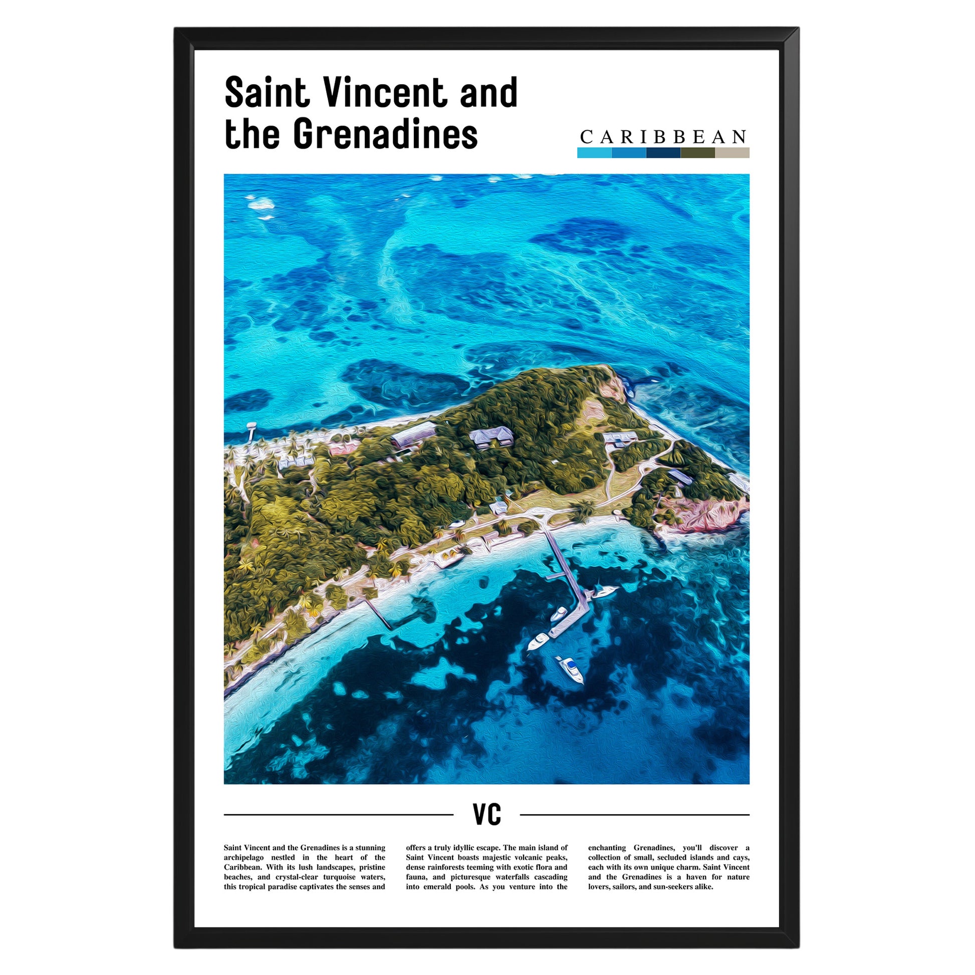 Saint Vincent and the Grenadines Photographic Poster