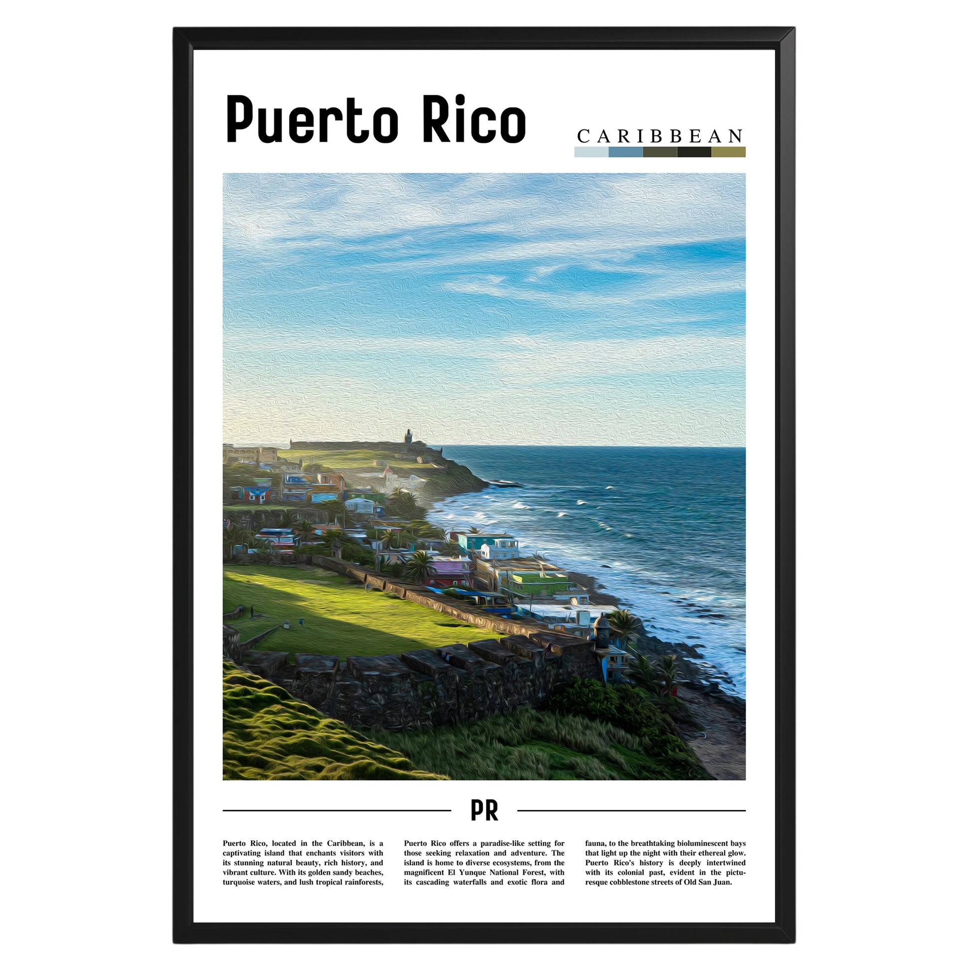 Puerto Rico Photographic Poster