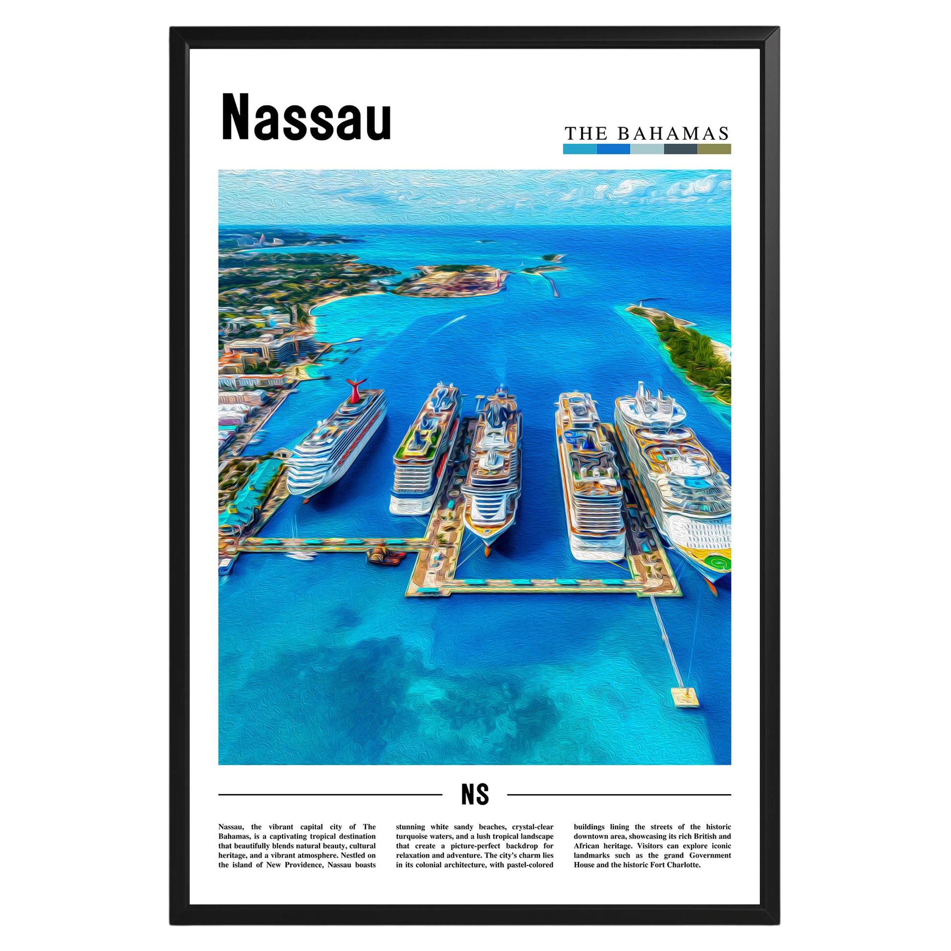 Nassau Bahamas Photographic Poster