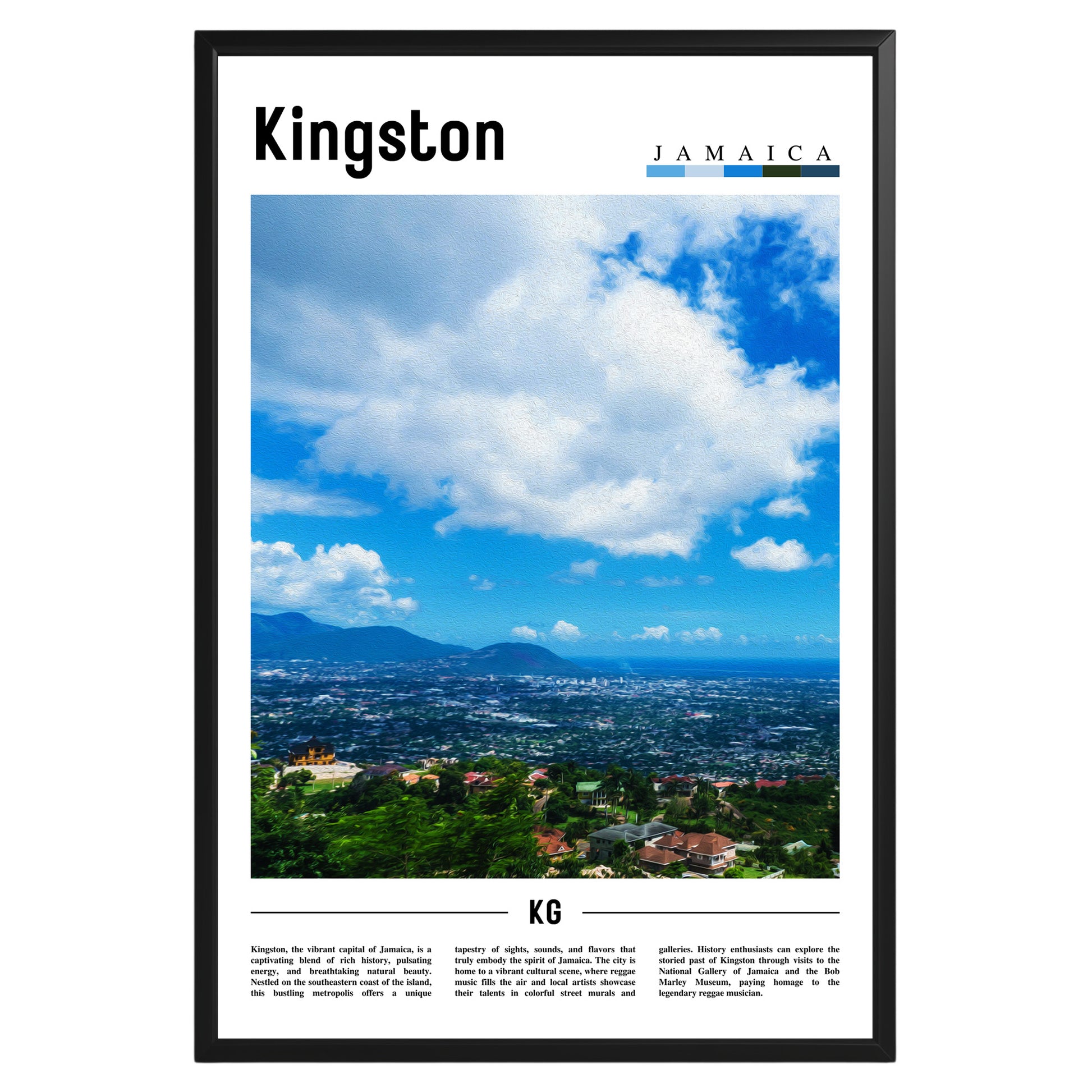 Kingston Jamaica Photographic Poster