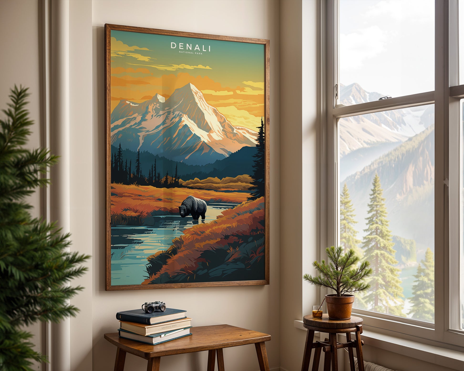 Denali National Park Retro Poster - GroovyGrove