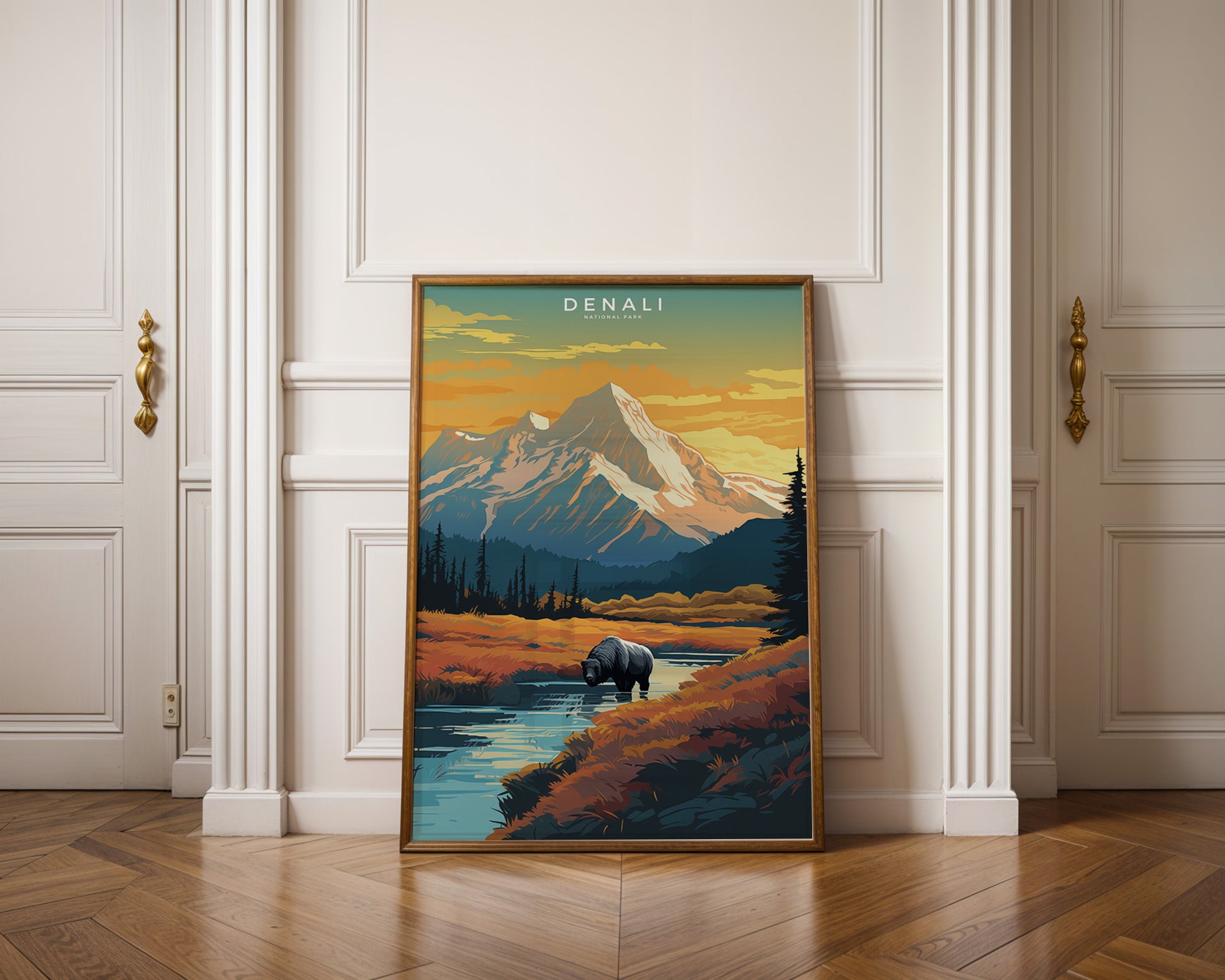 Denali National Park Retro Poster - GroovyGrove