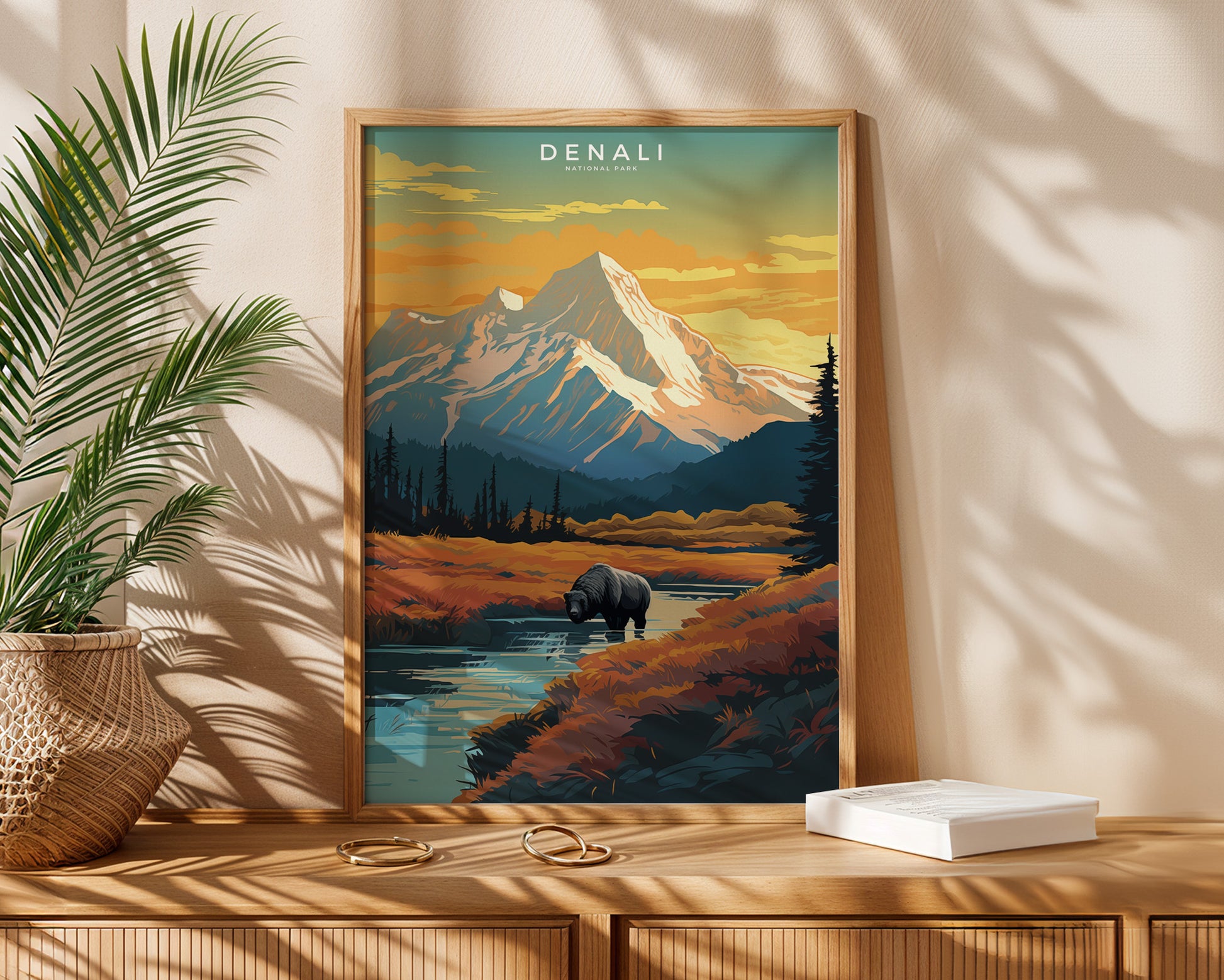 Denali National Park Retro Poster - GroovyGrove