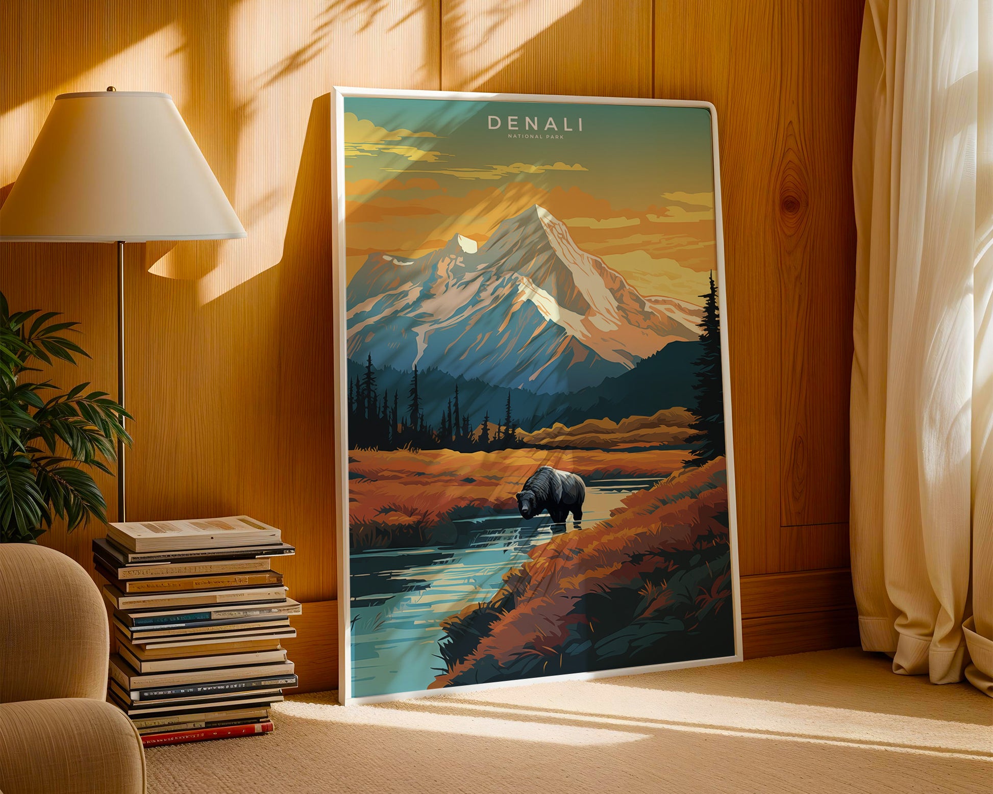 Denali National Park Retro Poster - GroovyGrove