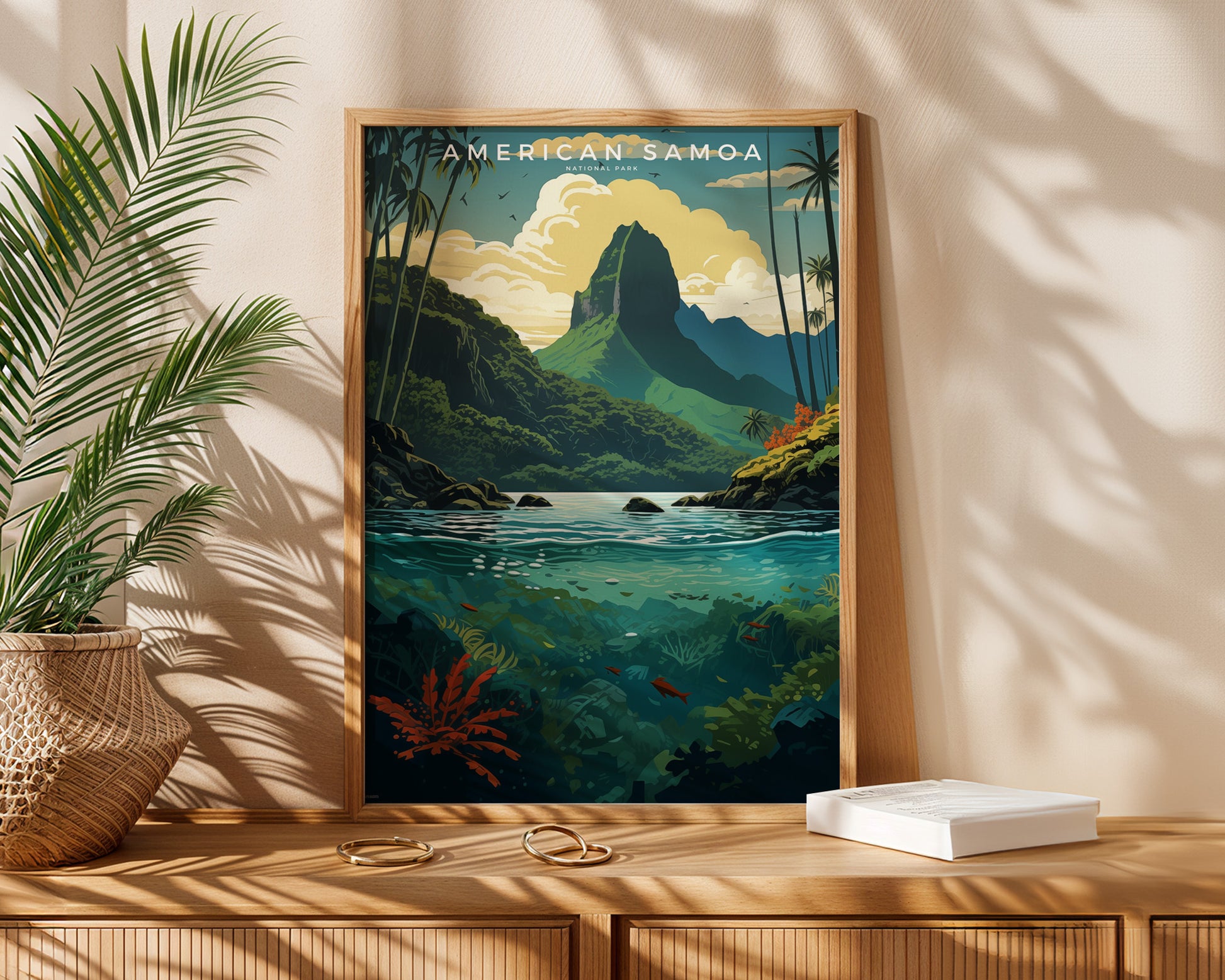 American Samoa National Park Retro Poster - GroovyGrove