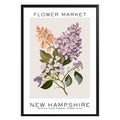 New Hampshire Flower Market Poster - GroovyGrove