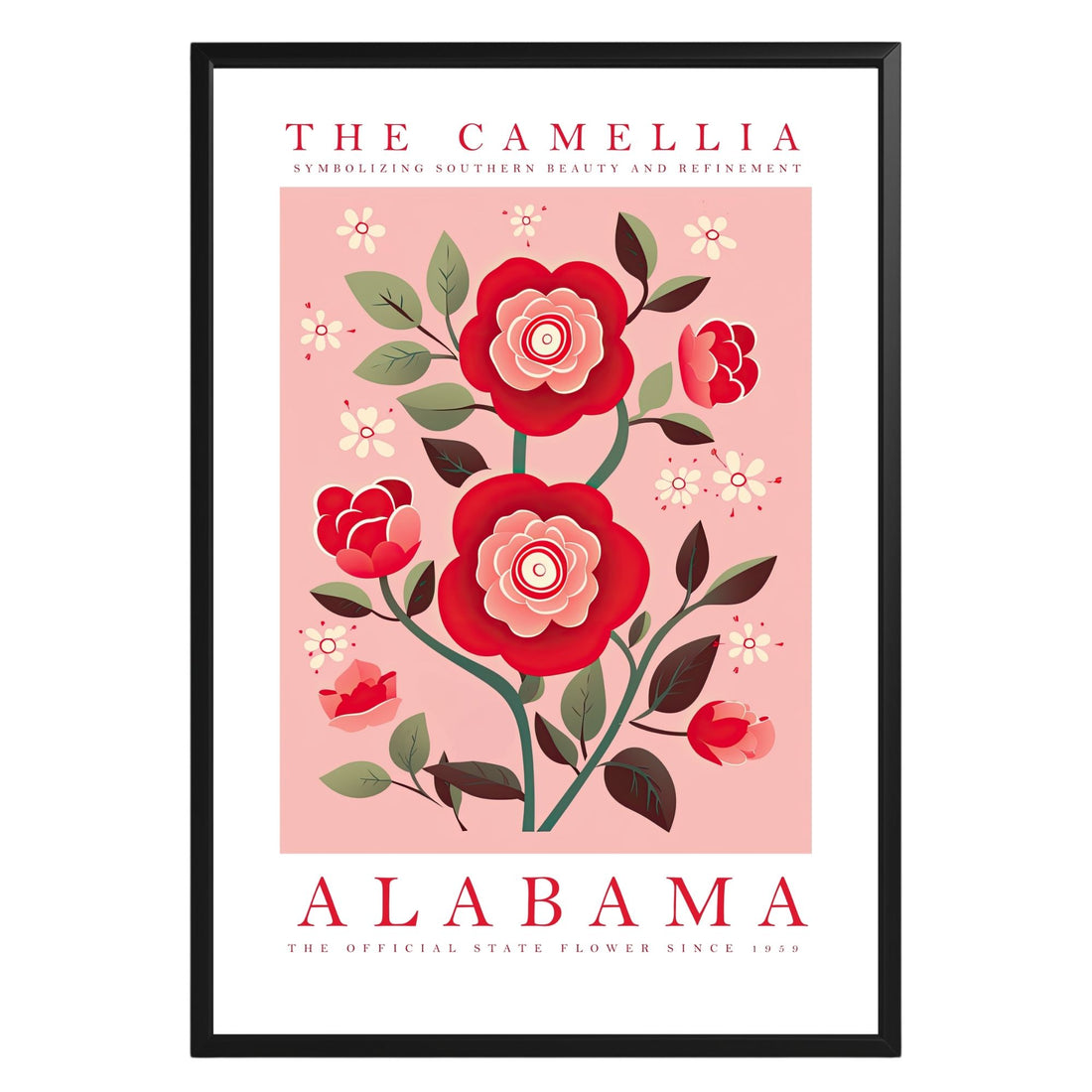 Alabama State Flower Poster - GroovyGrove