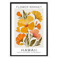 Hawaii Flower Market Poster - GroovyGrove