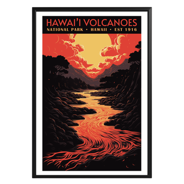 Hawaiʻi Volcanoes National Park Vintage Poster - GroovyGrove