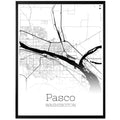 Pasco Washington City Map Poster - GroovyGrove