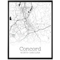 Concord North Carolina City Map Poster - GroovyGrove