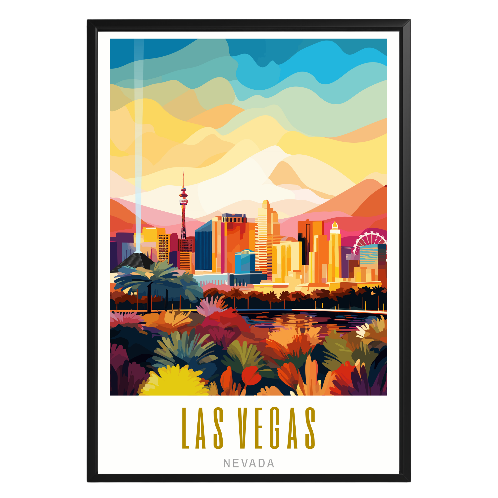 Las Vegas Nevada Poster - GroovyGrove