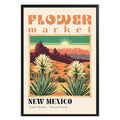 New Mexico Flower Market Vintage Poster - GroovyGrove