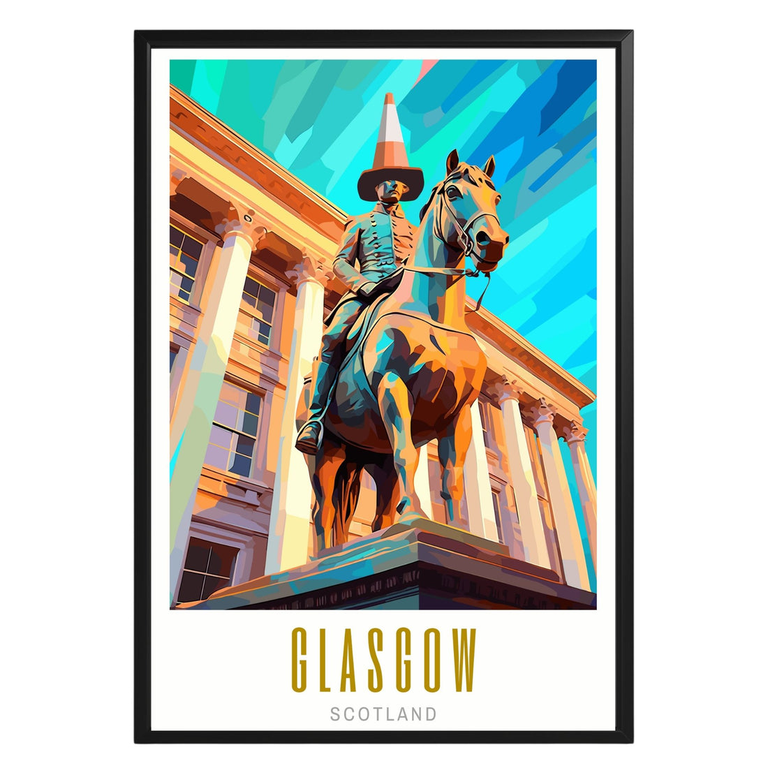 Glasgow Scotland Poster - GroovyGrove