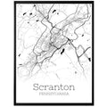 Scranton Pennsylvania City Map Poster - GroovyGrove