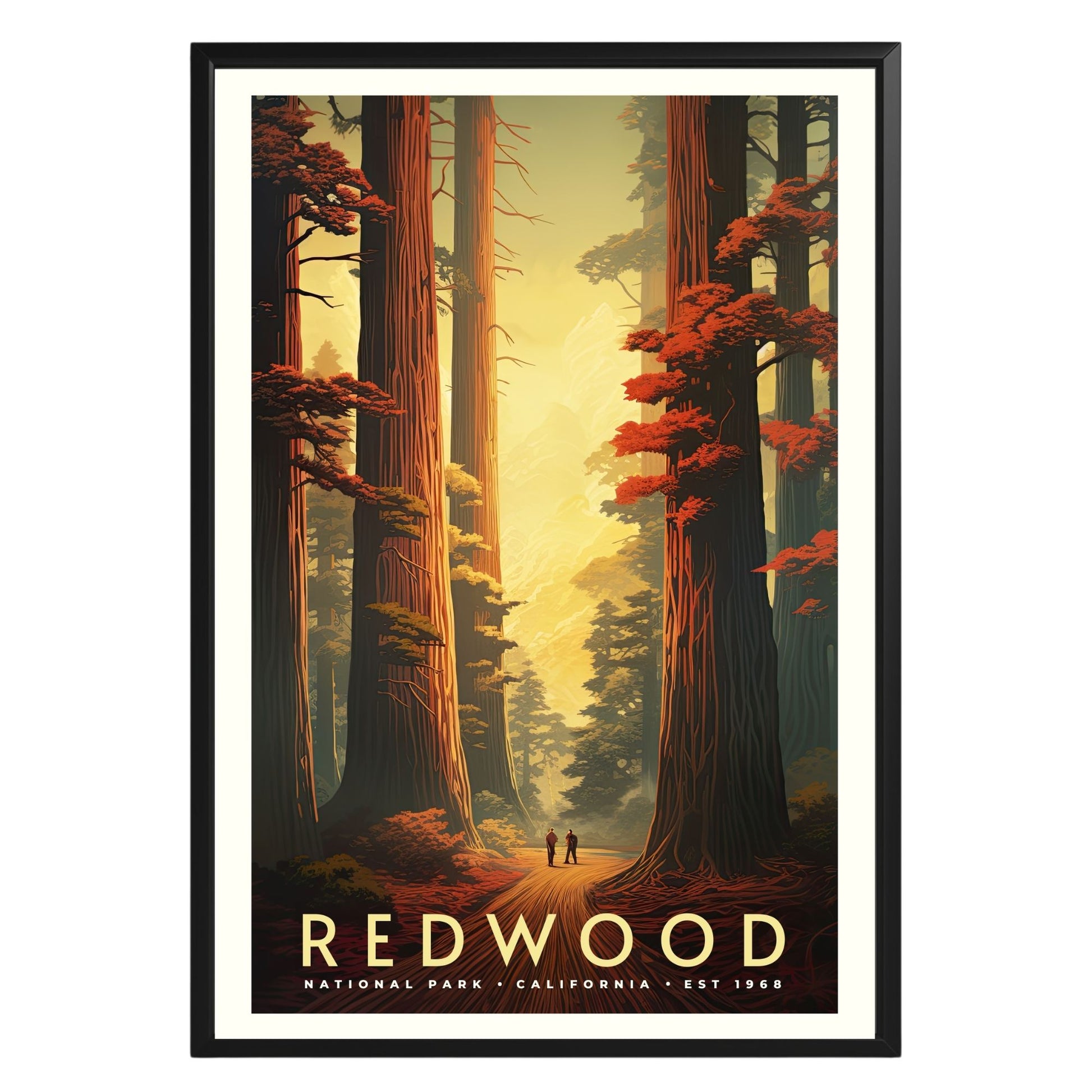 Redwood National Park Vintage Poster - GroovyGrove