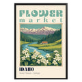 Idaho Flower Market Vintage Poster - GroovyGrove