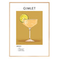 Gimlet Retro Cocktail Poster - GroovyGrove