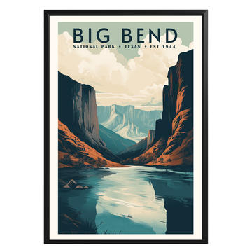 Big Bend National Park Vintage Poster - GroovyGrove