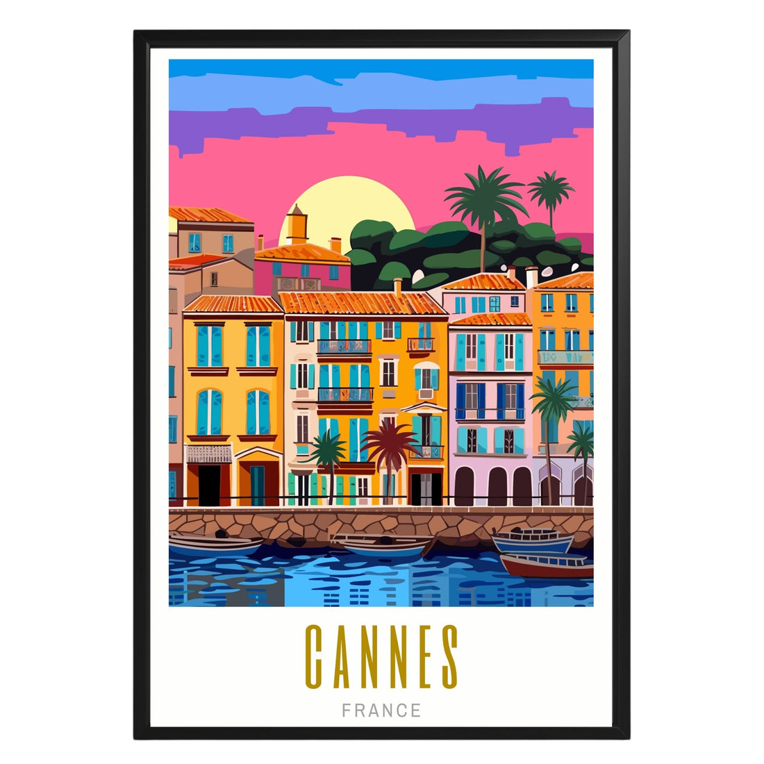 Cannes France Poster - GroovyGrove