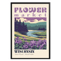 Wisconsin Flower Market Vintage Poster - GroovyGrove