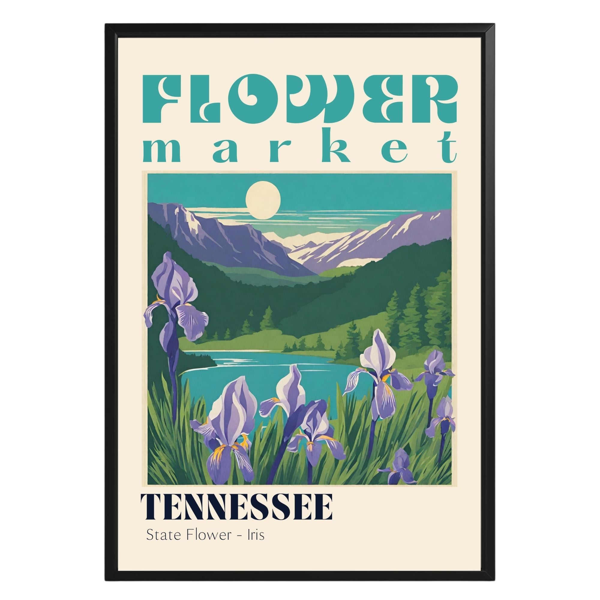 Tennessee Flower Market Vintage Poster - GroovyGrove