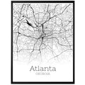 Atlanta Georgia City Map Poster - GroovyGrove