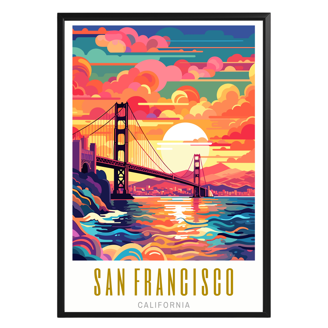 San Francisco California Poster - GroovyGrove