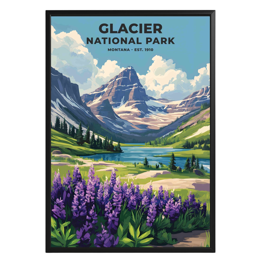 Glacier National Park Poster - GroovyGrove