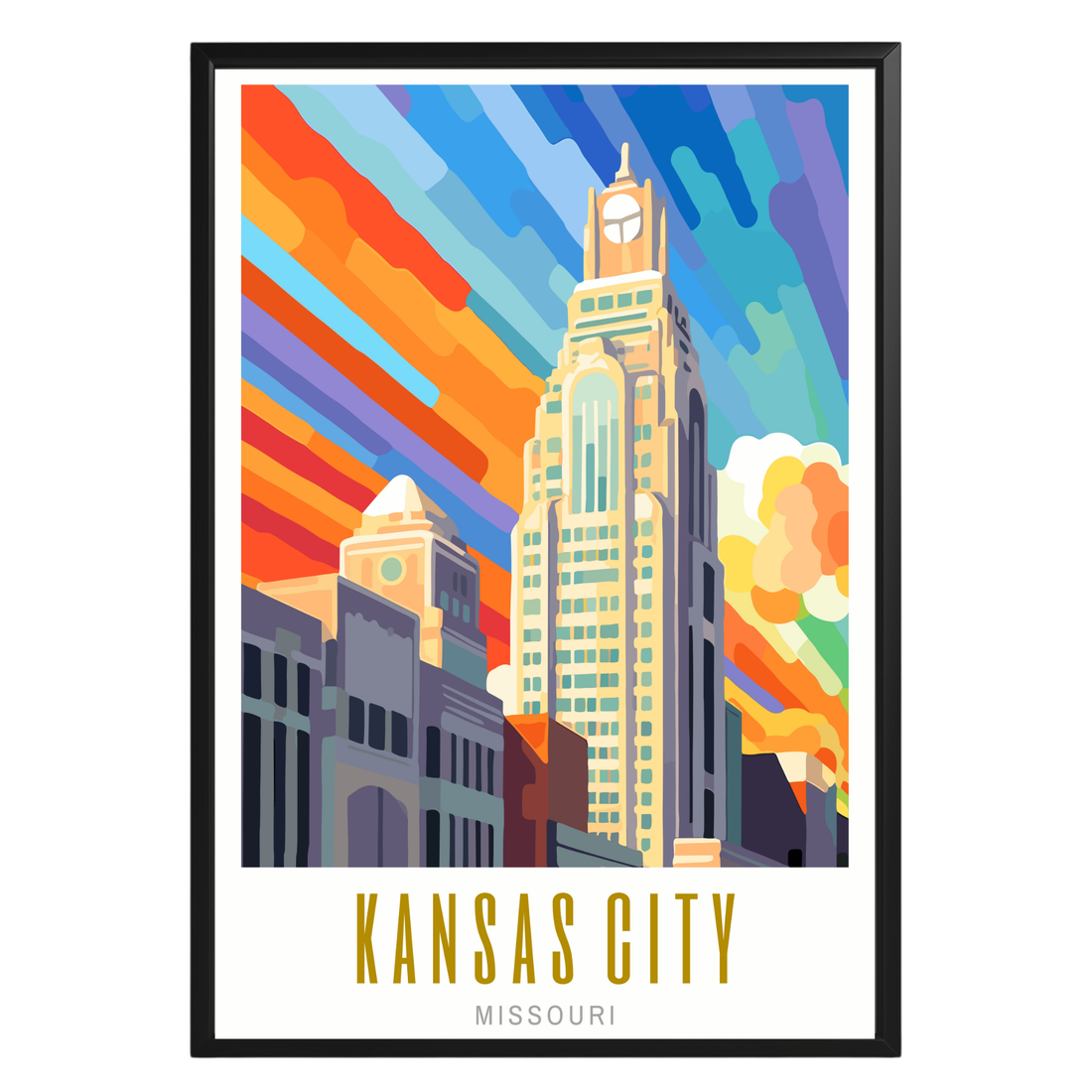 Kansas City Missouri Poster - GroovyGrove