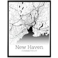 New Haven Connecticut City Map Poster - GroovyGrove