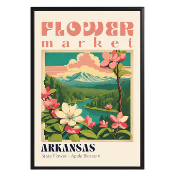 Arkansas Flower Market Vintage Poster - GroovyGrove