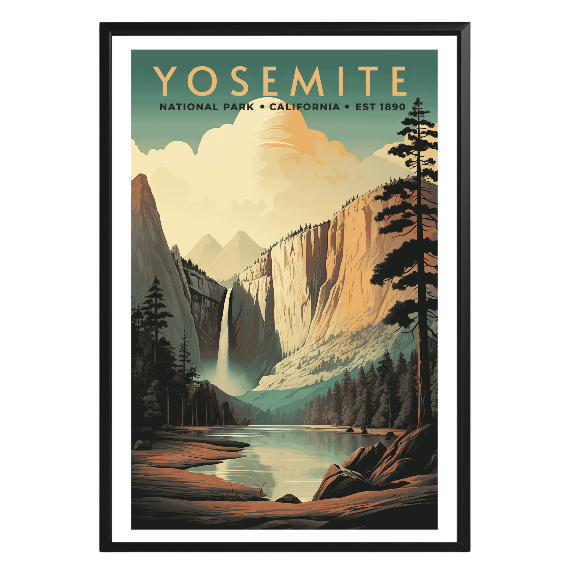 Yosemite National Park Vintage Poster - GroovyGrove