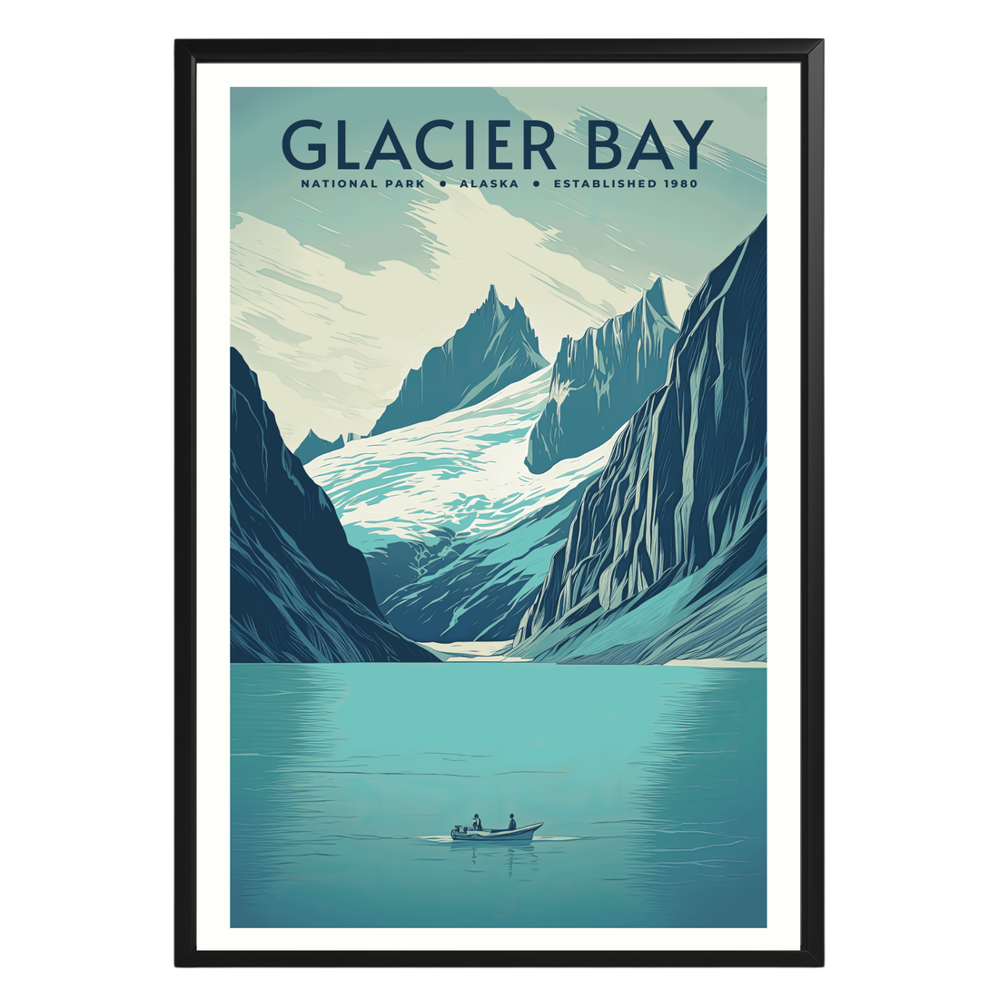 Glacier Bay National Park Vintage Poster - GroovyGrove