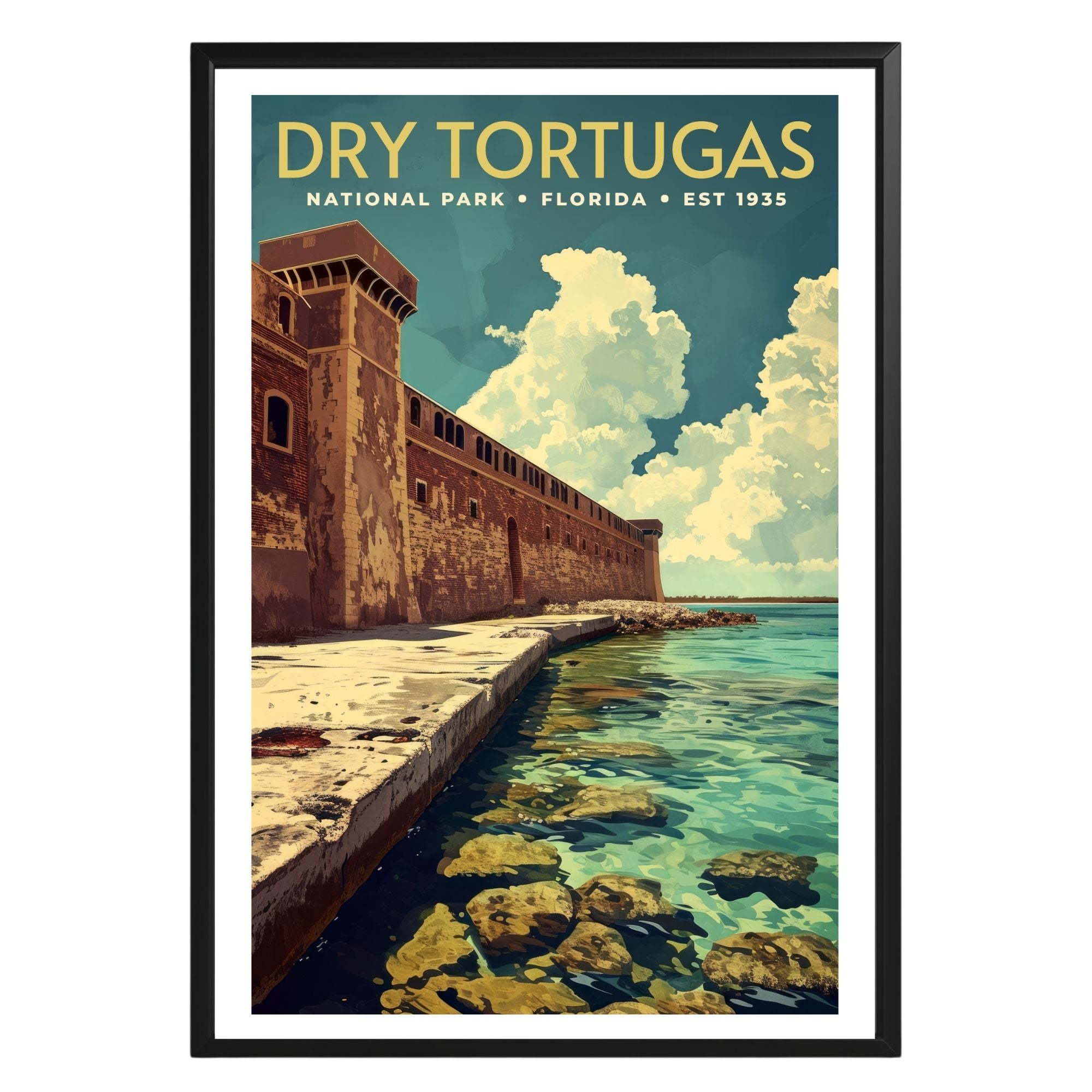 Dry Tortugas National Park Vintage Poster - GroovyGrove