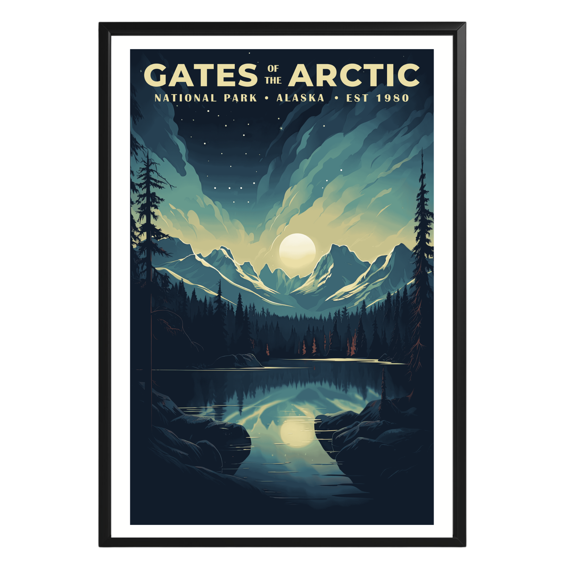 Gates of the Arctic National Park Vintage Poster - GroovyGrove