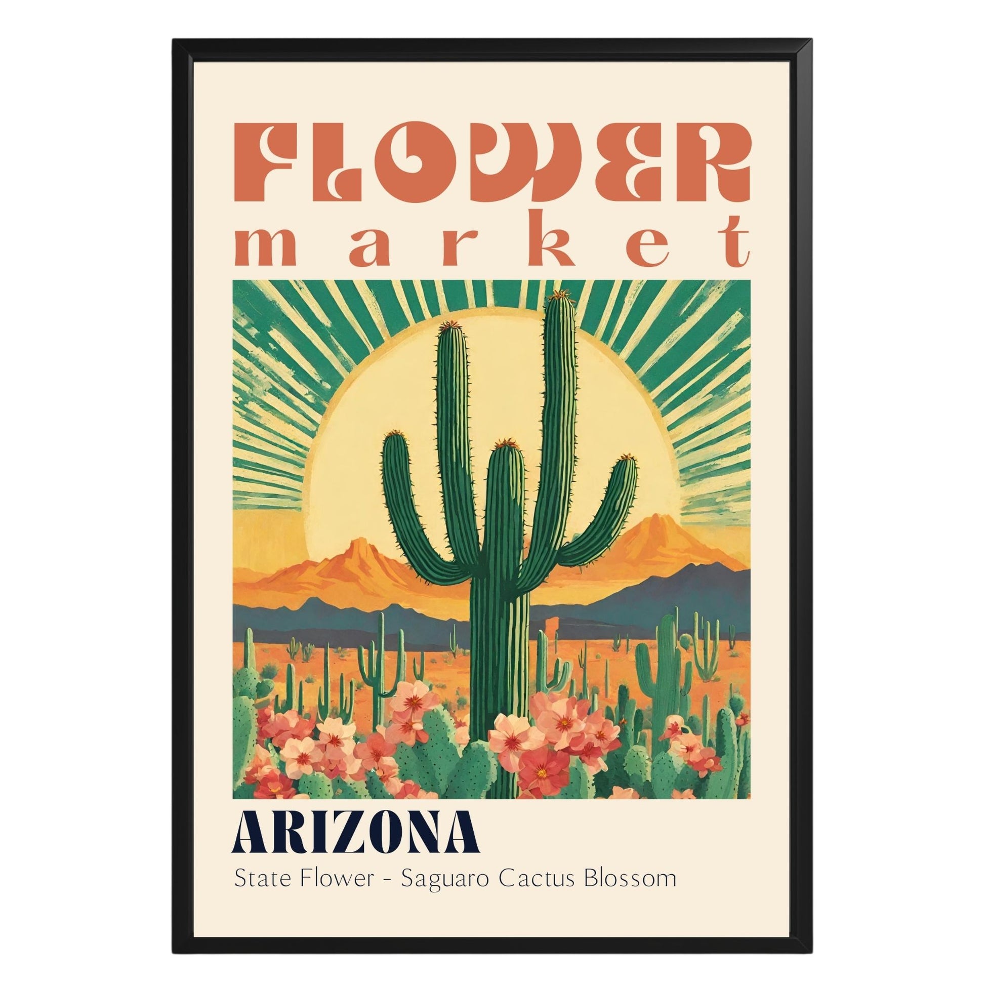 Arizona Flower Market Vintage Poster - GroovyGrove