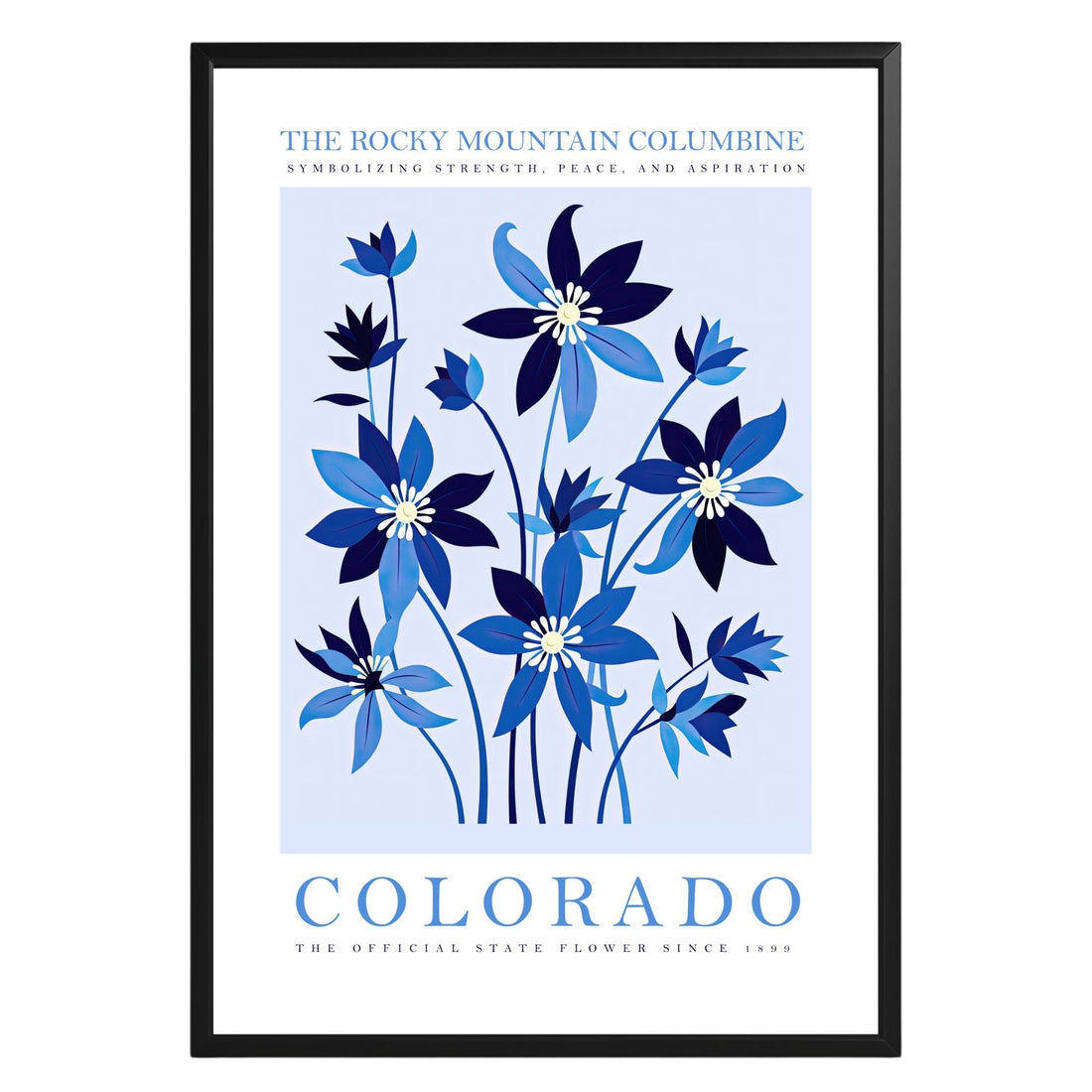 Colorado State Flower Poster - GroovyGrove