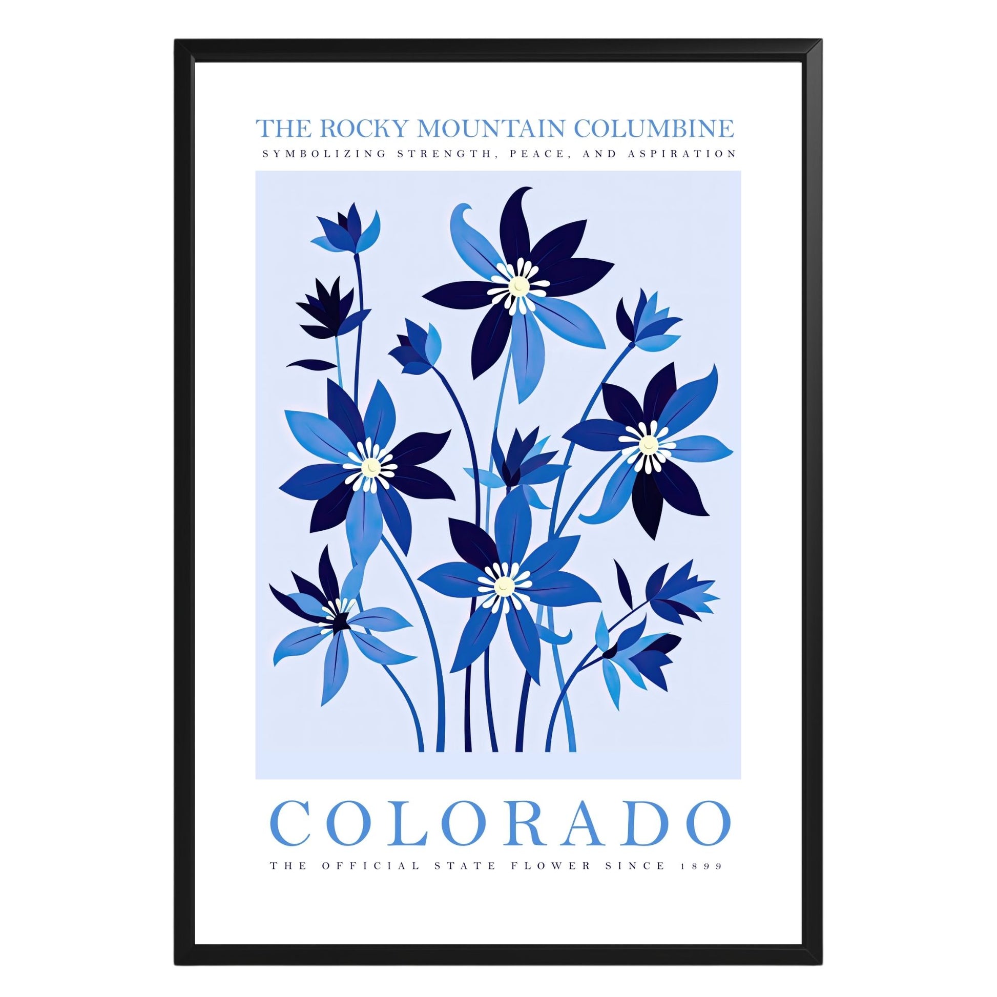 Colorado State Flower Poster - GroovyGrove