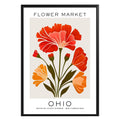 Ohio Flower Market Poster - GroovyGrove