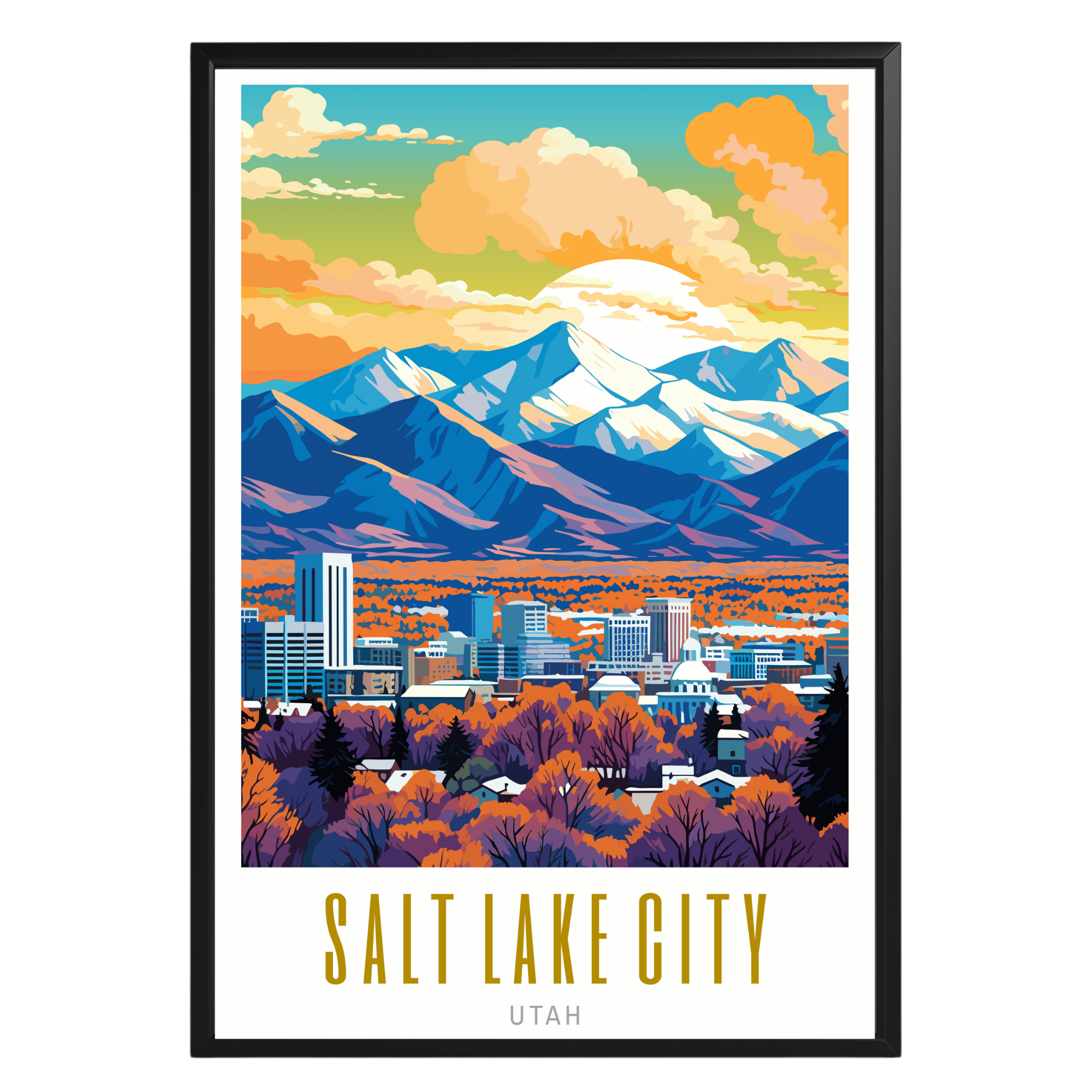 Salt Lake City Utah Poster - GroovyGrove