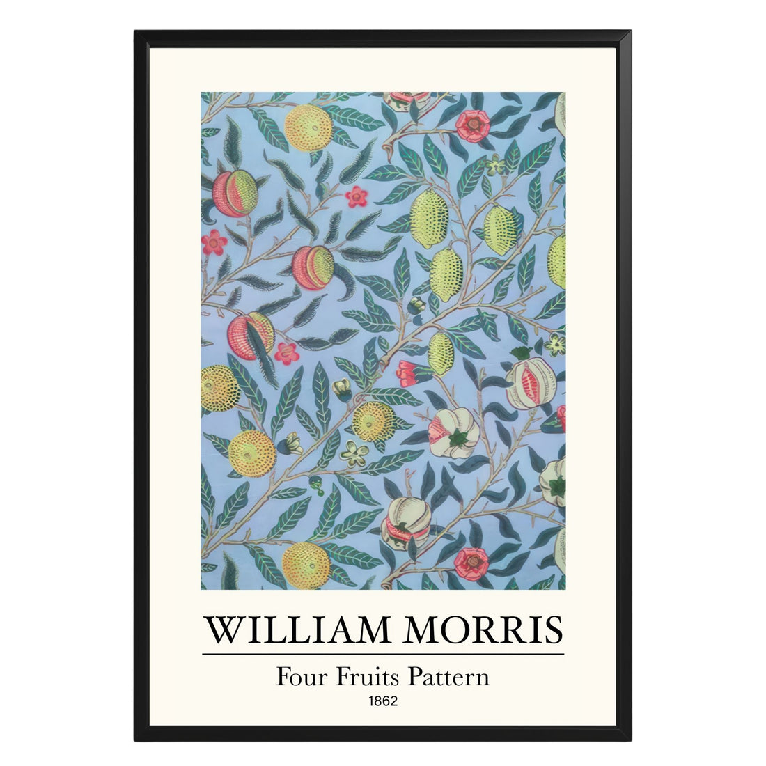 Four Fruits Pattern 1862 William Morris Poster - GroovyGrove