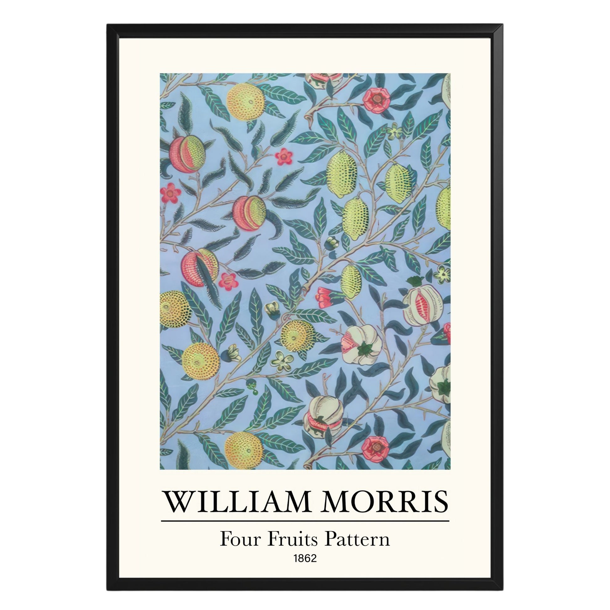 Four Fruits Pattern 1862 William Morris Poster - GroovyGrove