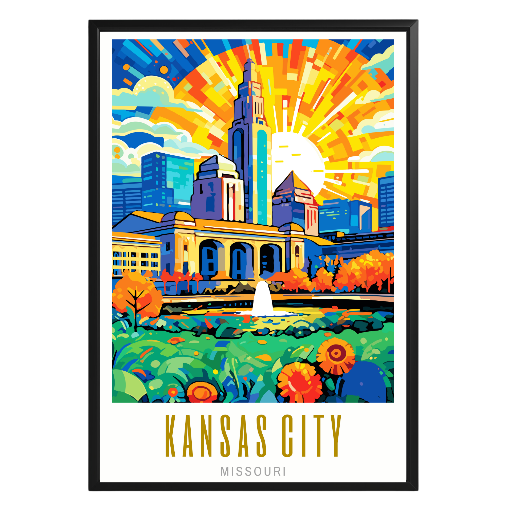 Kansas City Missouri Poster - GroovyGrove