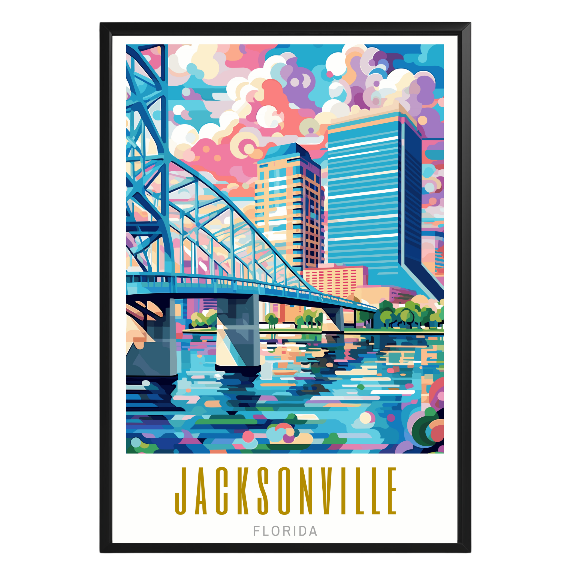 Jacksonville Florida Poster - GroovyGrove